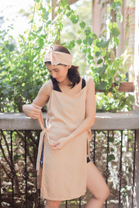 MUM x RPB 7: Joei Spaghetti with Adjustable Straps Side-Laso Long Vest/ Breastfeeding Cover with Headtie