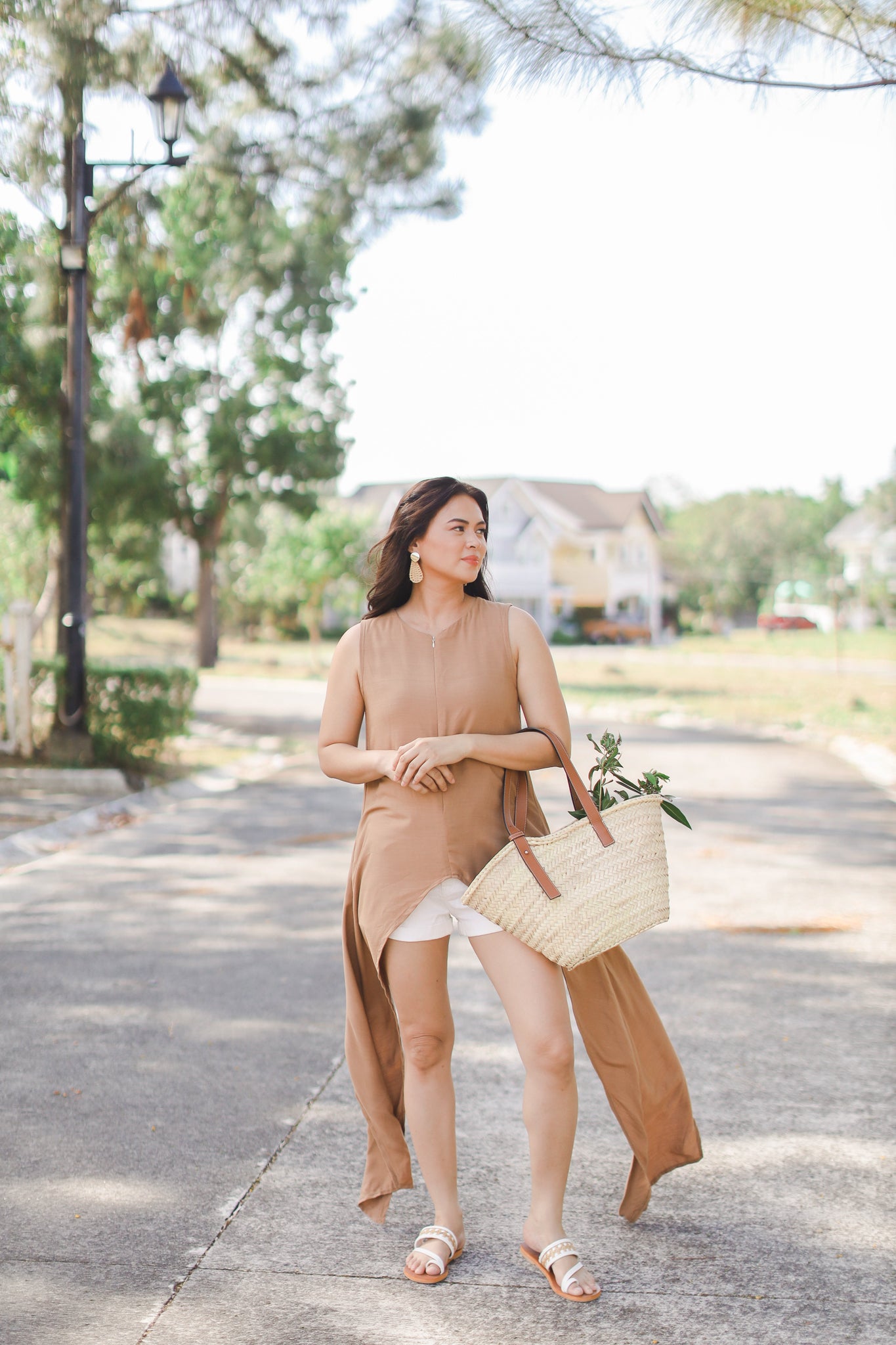 MUM x LQA 3: Mikaela Long Asymmetrical Sleeveless Top