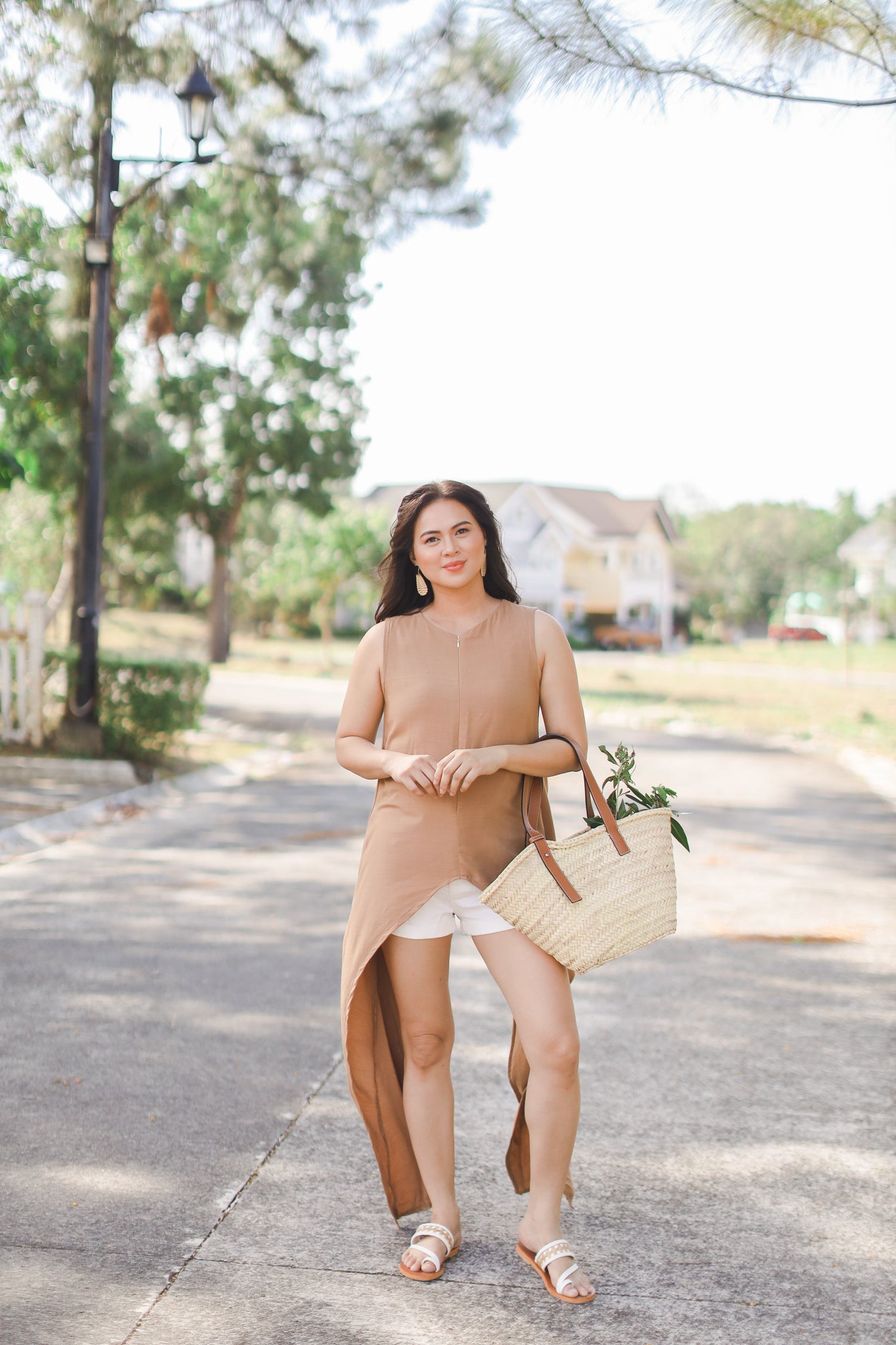 MUM x LQA 3: Mikaela Long Asymmetrical Sleeveless Top