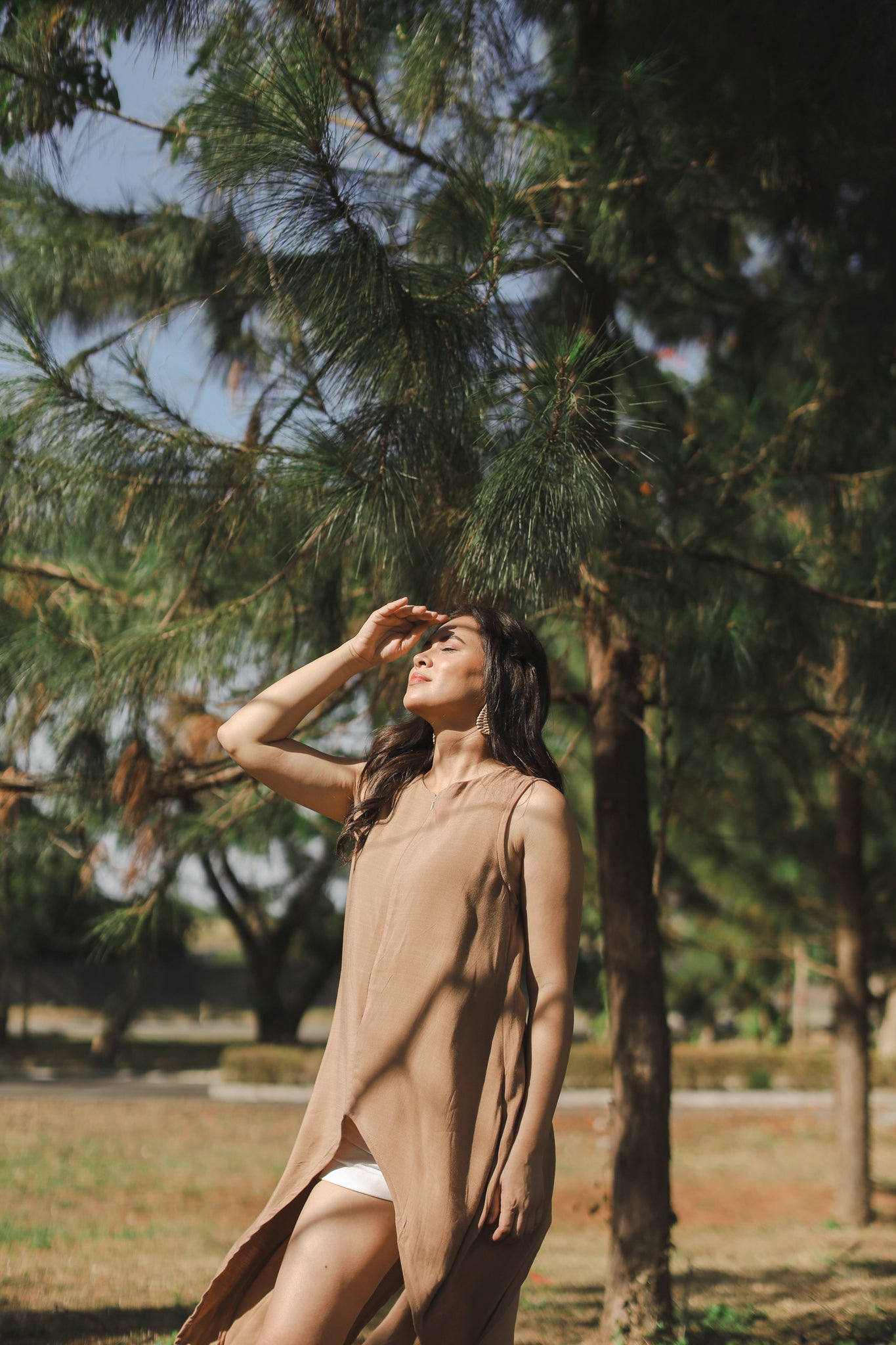 MUM x LQA 3: Mikaela Long Asymmetrical Sleeveless Top