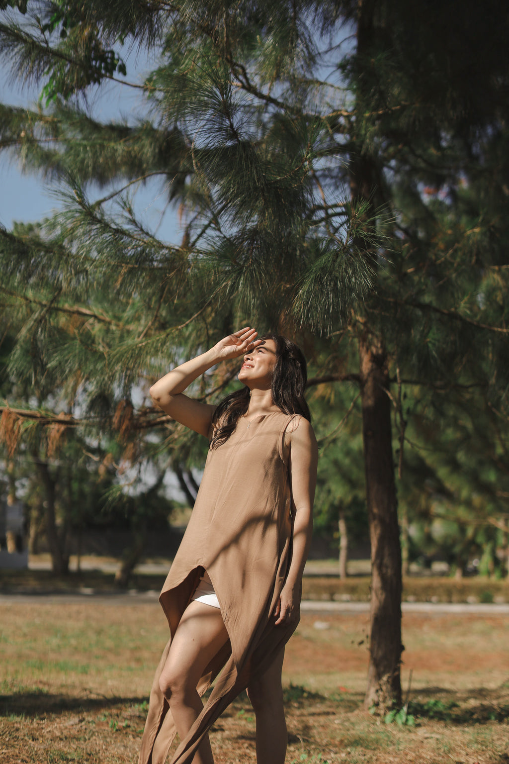 MUM x LQA 3: Mikaela Long Asymmetrical Sleeveless Top