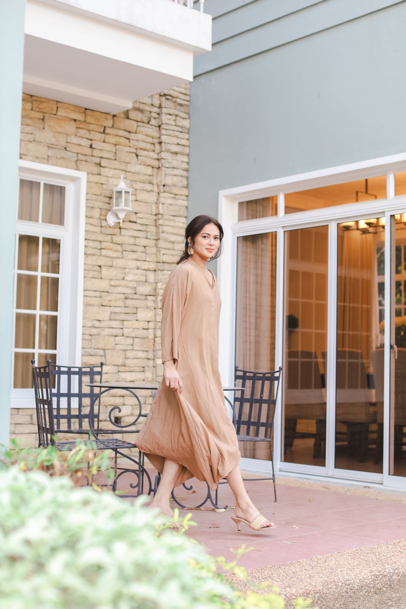 MUM x LQA 3: Whitney Soft Linen Semi-Kaftan Dress