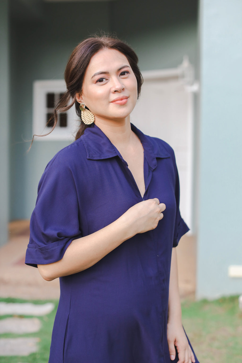 MUM x LQA 3: Josephine Collared Maxi Dress