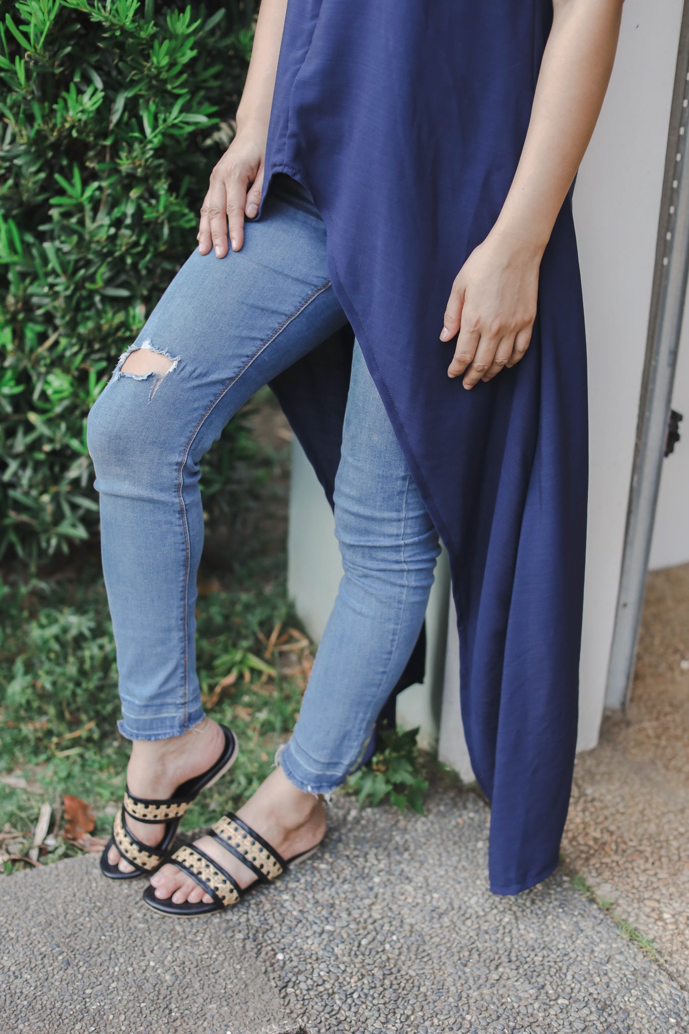 MUM x LQA 3: Mikaela Long Asymmetrical Sleeveless Top