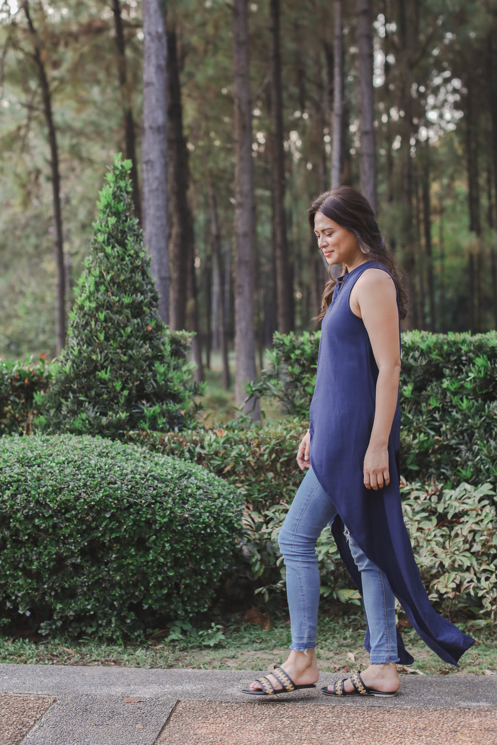 MUM x LQA 3: Mikaela Long Asymmetrical Sleeveless Top