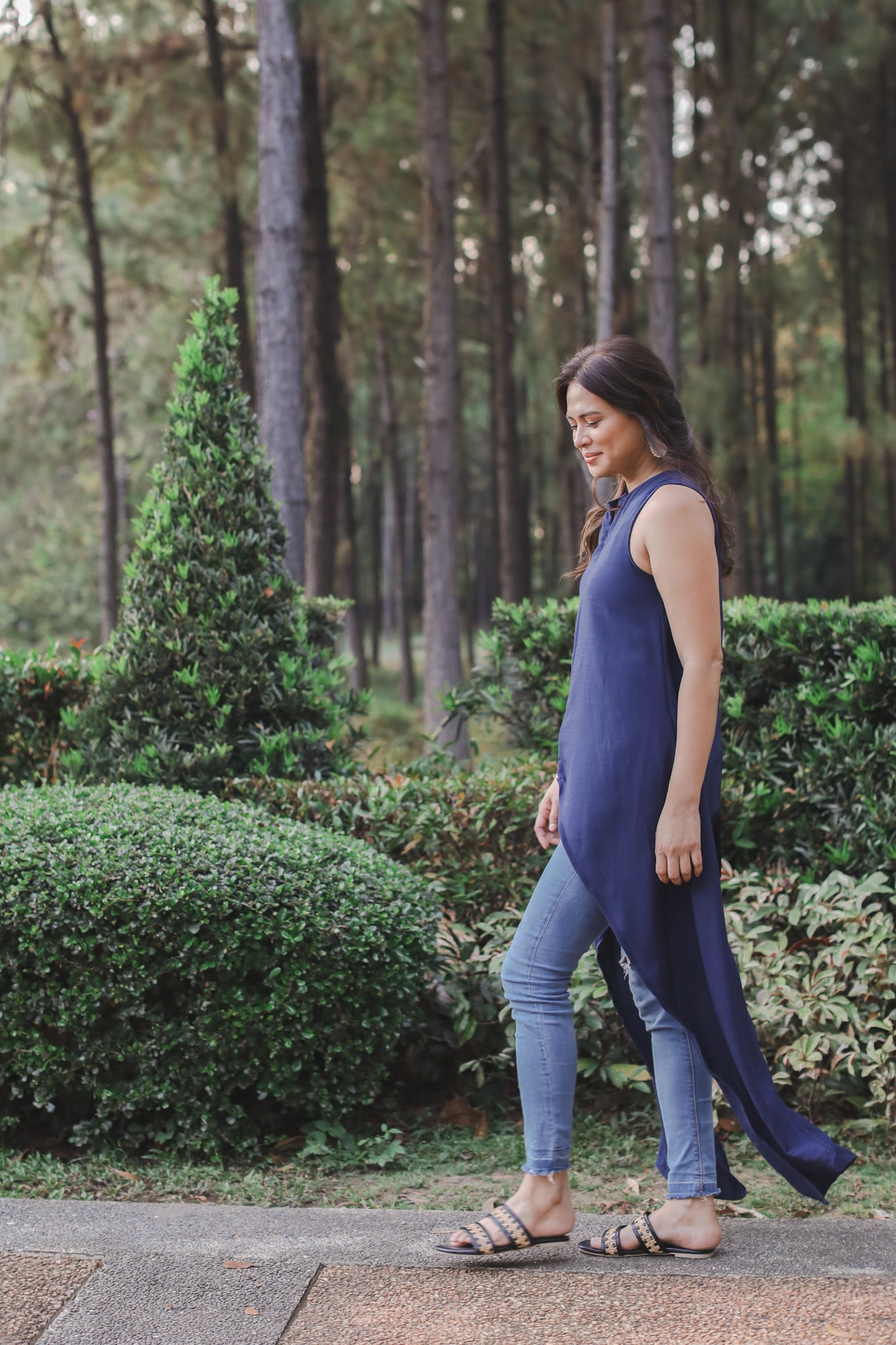 MUM x LQA 3: Mikaela Long Asymmetrical Sleeveless Top