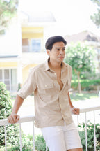 MUM x LQA 3: Nelson Button-down Linen Shirt for Dads