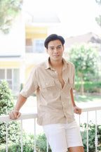 MUM x LQA 3: Nelson Button-down Linen Shirt for Dads