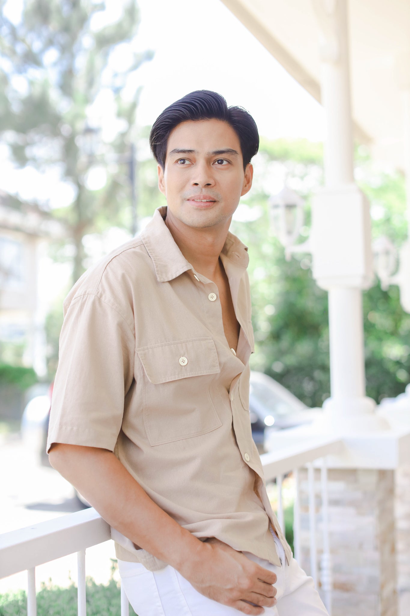 MUM x LQA 3: Nelson Button-down Linen Shirt for Dads