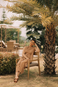 MUM x LQA: Liz Jumpsuit with Attached Long Vest