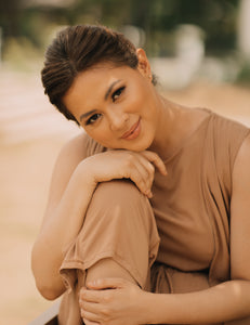 MUM x LQA: Liz Jumpsuit with Attached Long Vest
