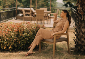 MUM x LQA: Liz Jumpsuit with Attached Long Vest