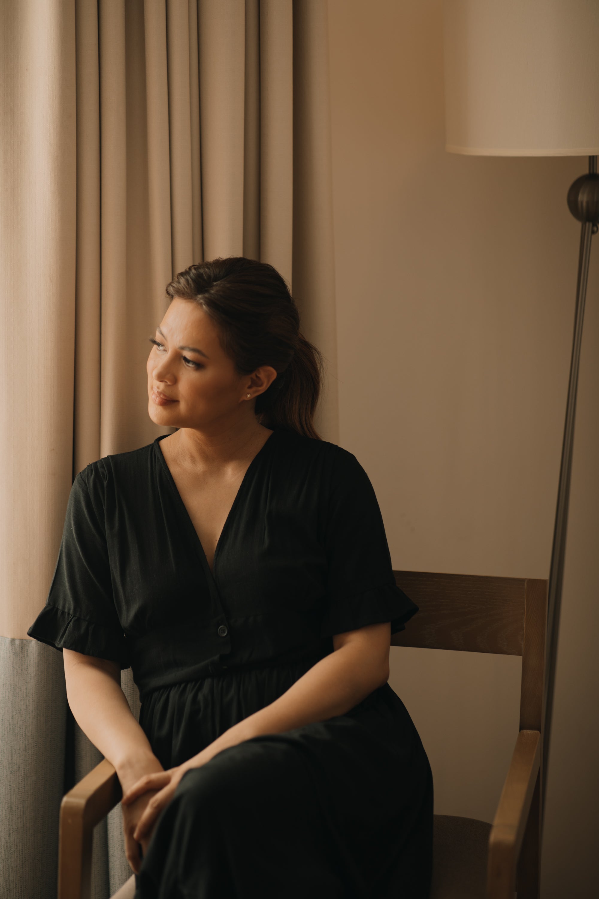 MUM x LQA: Tamera Dress with Cinched Waist