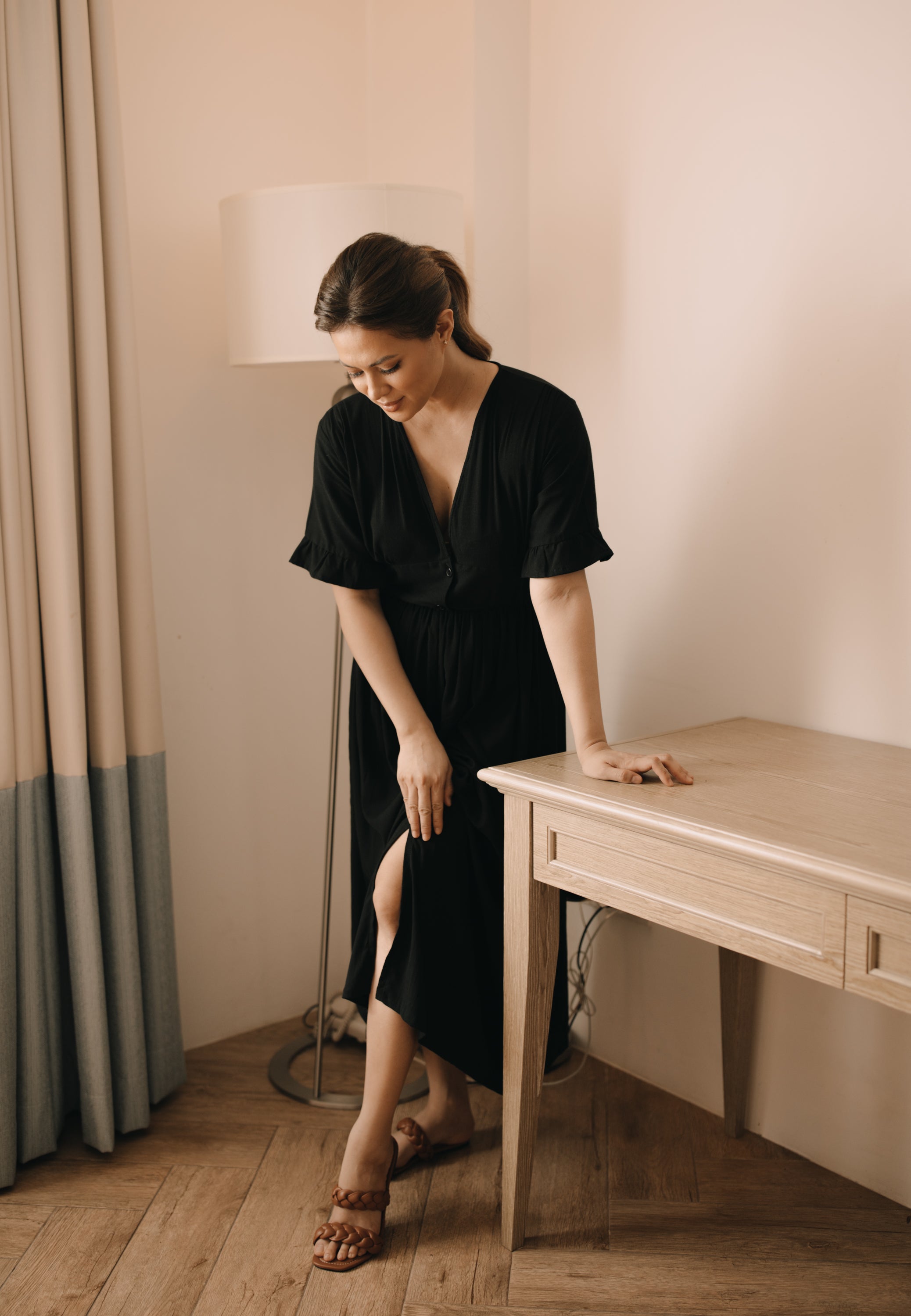 MUM x LQA: Tamera Dress with Cinched Waist