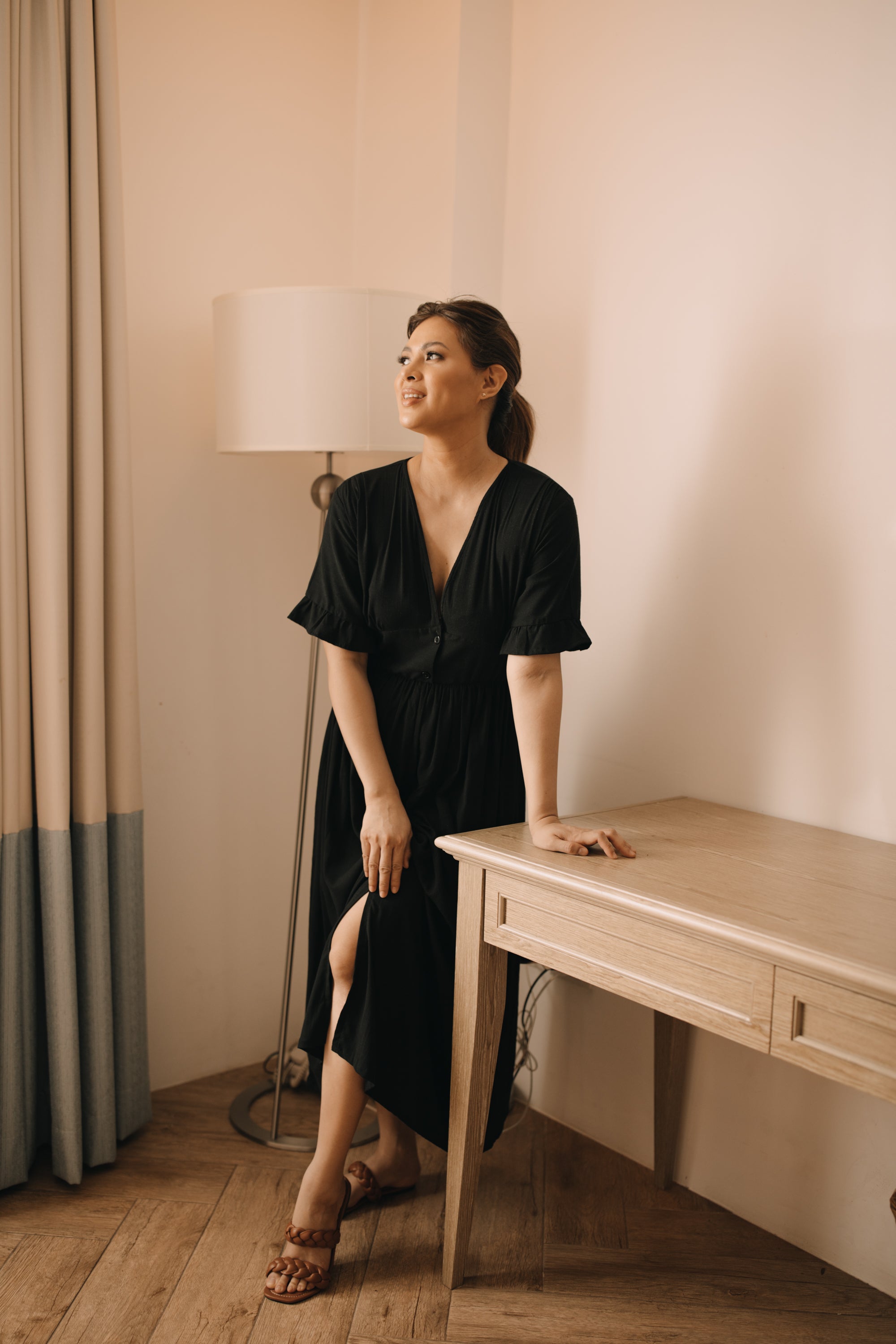 MUM x LQA: Tamera Dress with Cinched Waist
