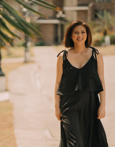 MUM x LQA: Aina Spaghetti Dress with Double Top