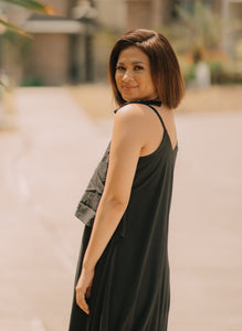 MUM x LQA: Aina Spaghetti Dress with Double Top