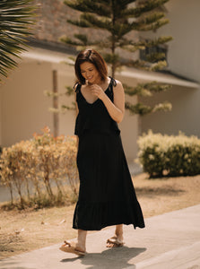MUM x LQA: Aina Spaghetti Dress with Double Top