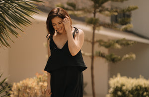 MUM x LQA: Aina Spaghetti Dress with Double Top