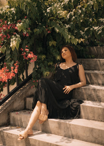 MUM x LQA: Aina Spaghetti Dress with Double Top