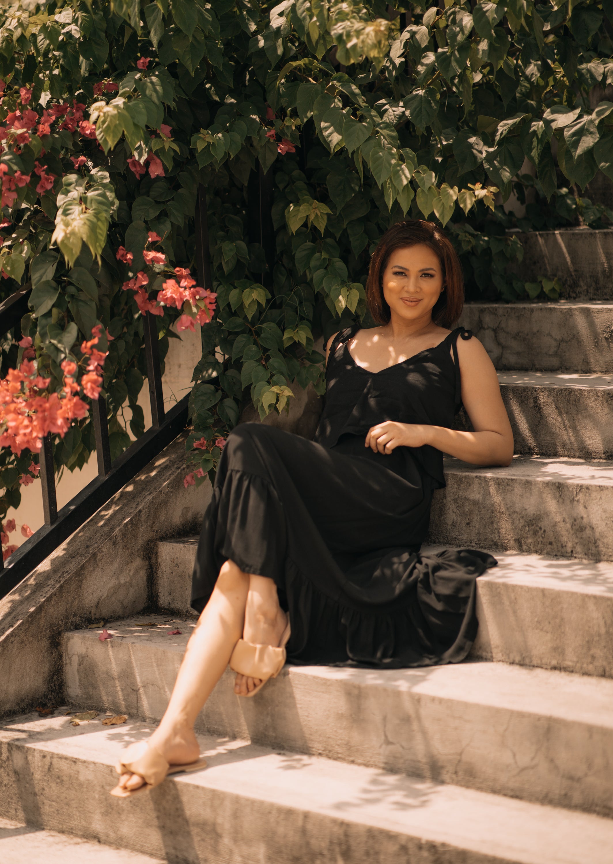 MUM x LQA: Aina Spaghetti Dress with Double Top