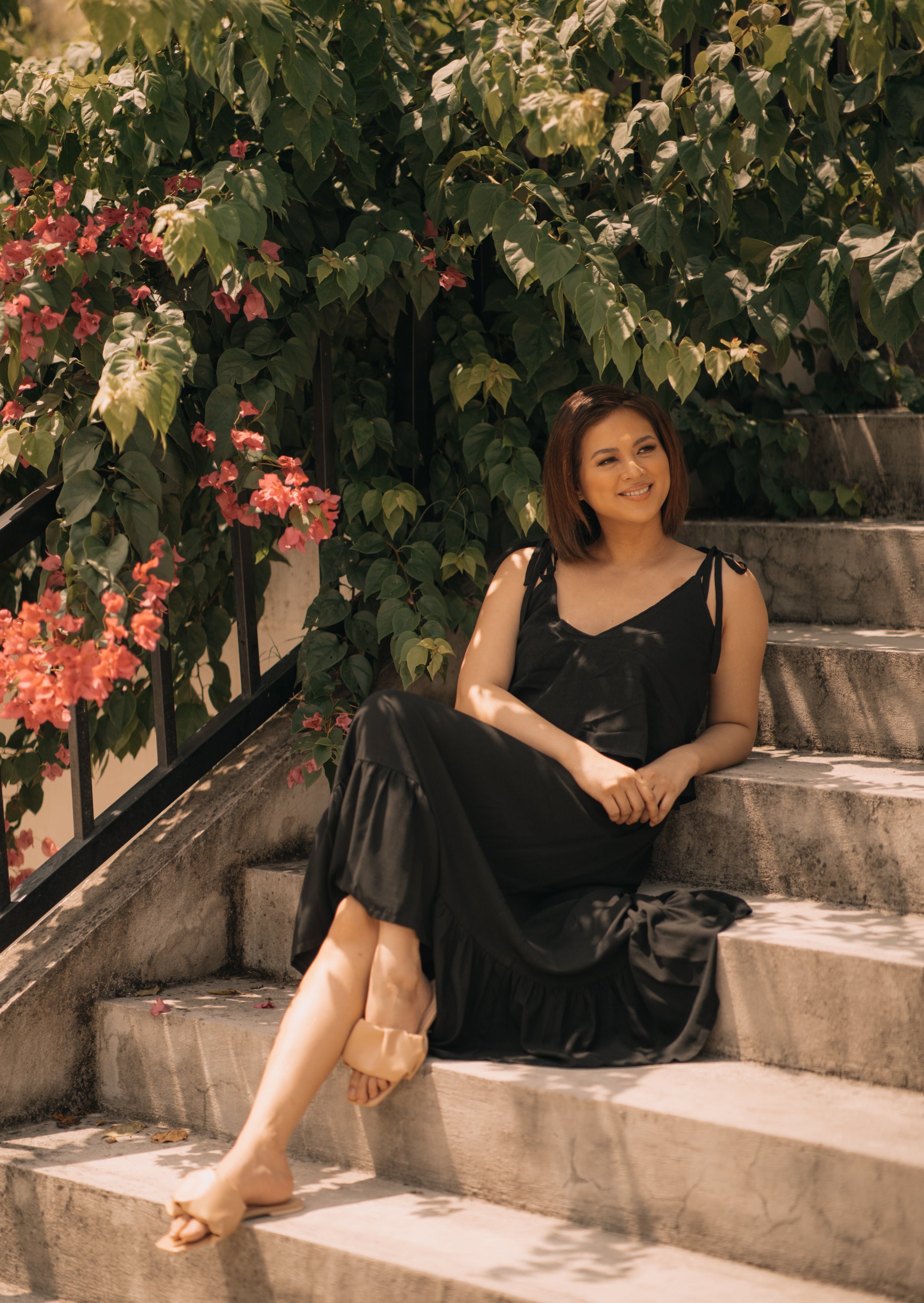 MUM x LQA: Aina Spaghetti Dress with Double Top