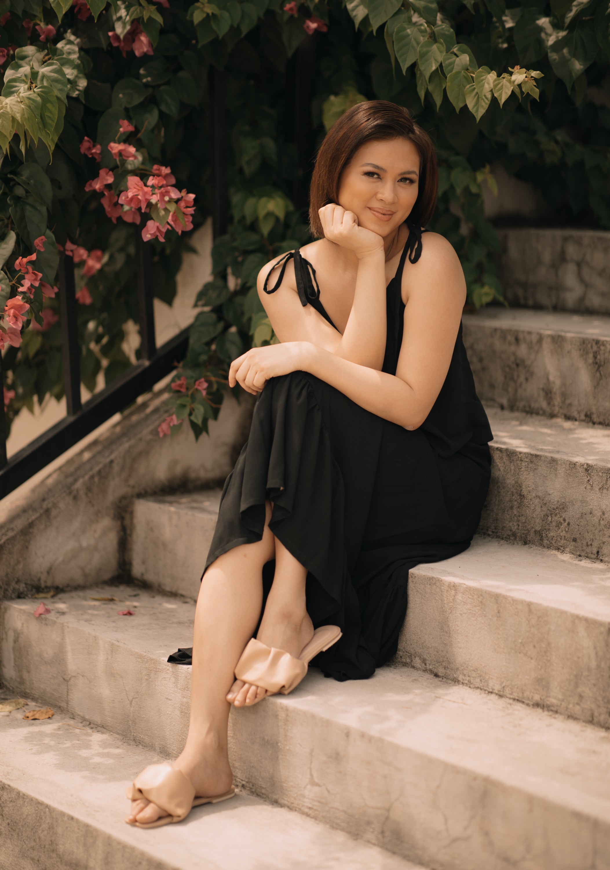 MUM x LQA: Aina Spaghetti Dress with Double Top