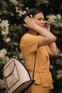 MUM x LQA: Denille Wrap Top and Shorts Set