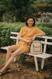 MUM x LQA: Denille Wrap Top and Shorts Set
