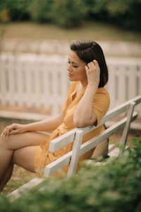 MUM x LQA: Denille Wrap Top and Shorts Set