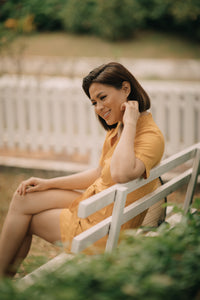 MUM x LQA: Denille Wrap Top and Shorts Set