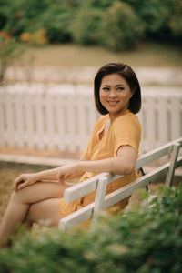 MUM x LQA: Denille Wrap Top and Shorts Set