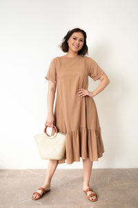 MUM x LQA:  Ivy A-line Ruffled Dress with Folded Sleeves
