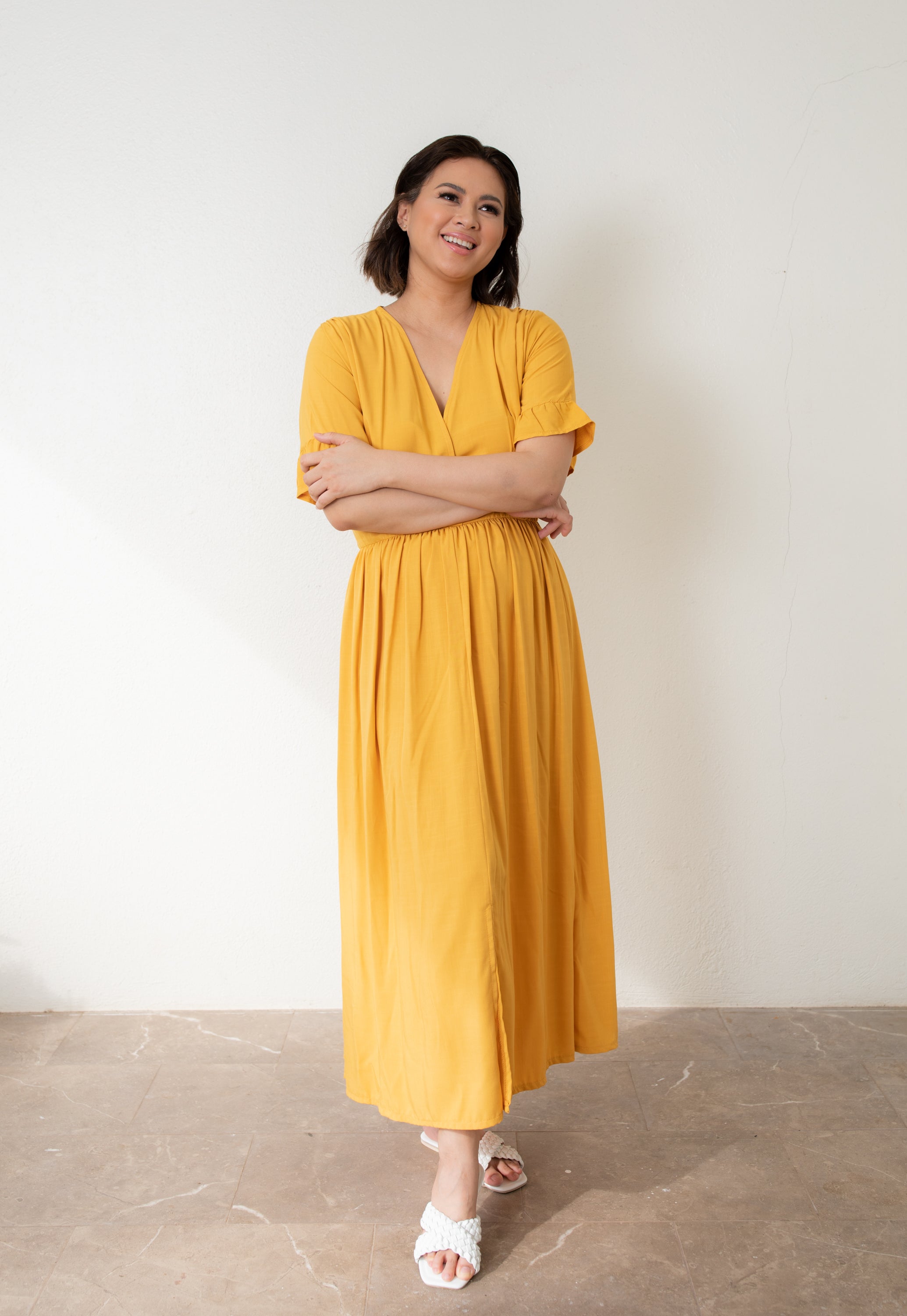 MUM x LQA: Tamera Dress with Cinched Waist