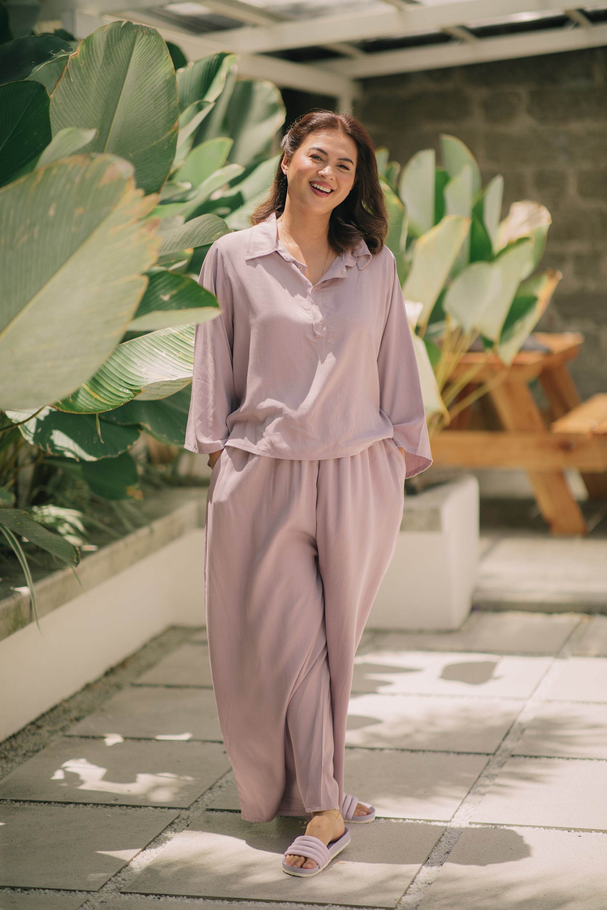 MUM x LQA 2: Yolanda Top and Pants Set
