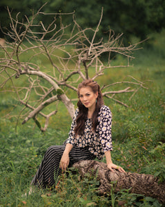 MUM x LDG 1: Urduja Top and Loose Pants Set