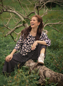 MUM x LDG 1: Urduja Top and Loose Pants Set