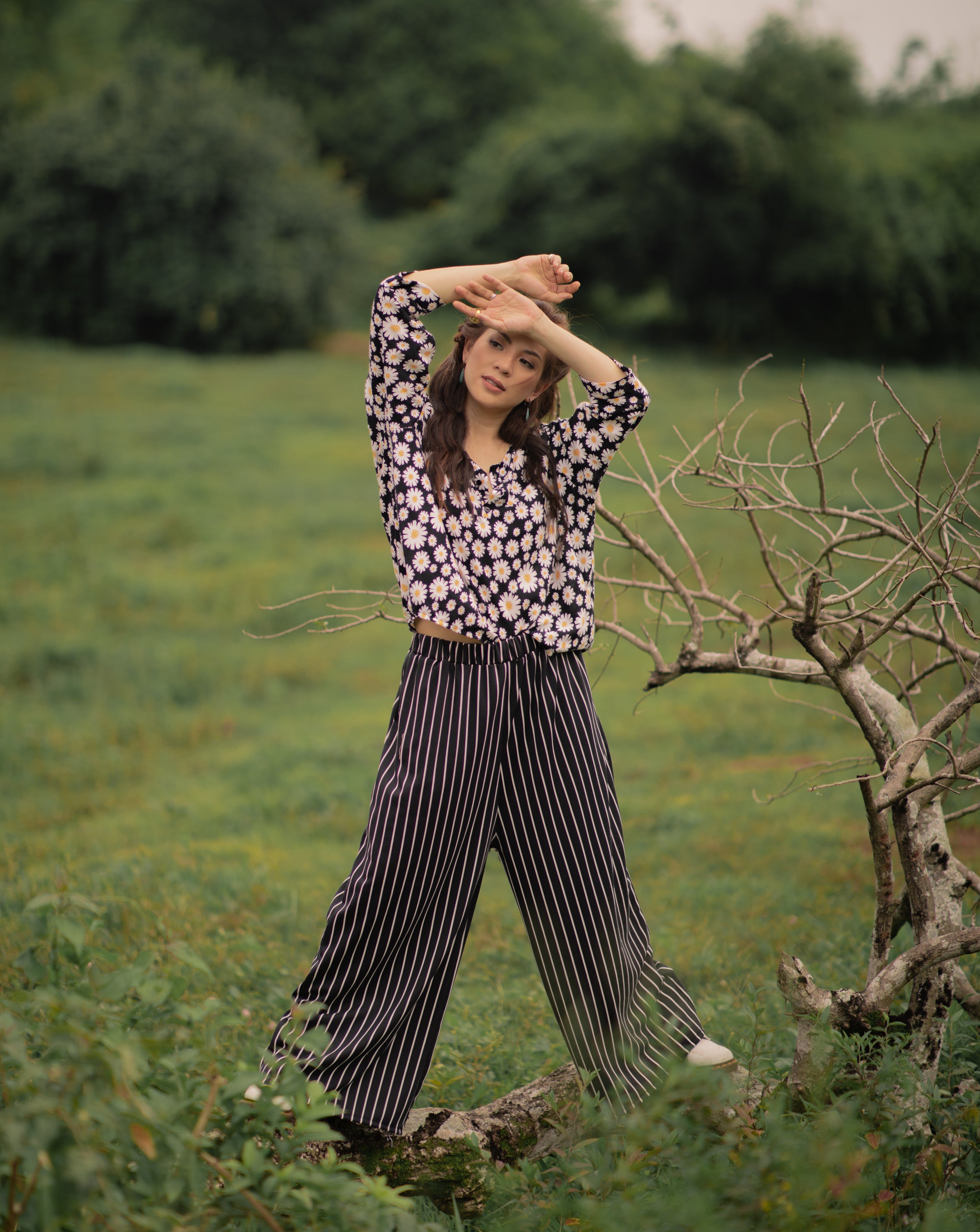 MUM x LDG 1: Urduja Top and Loose Pants Set
