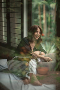 MUM x LDG 1: Urduja Top and Loose Pants Set