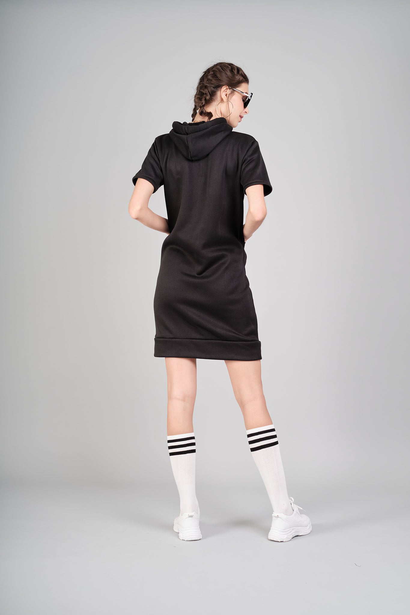 Street Style Athleisure: Daisy Hooded Dress