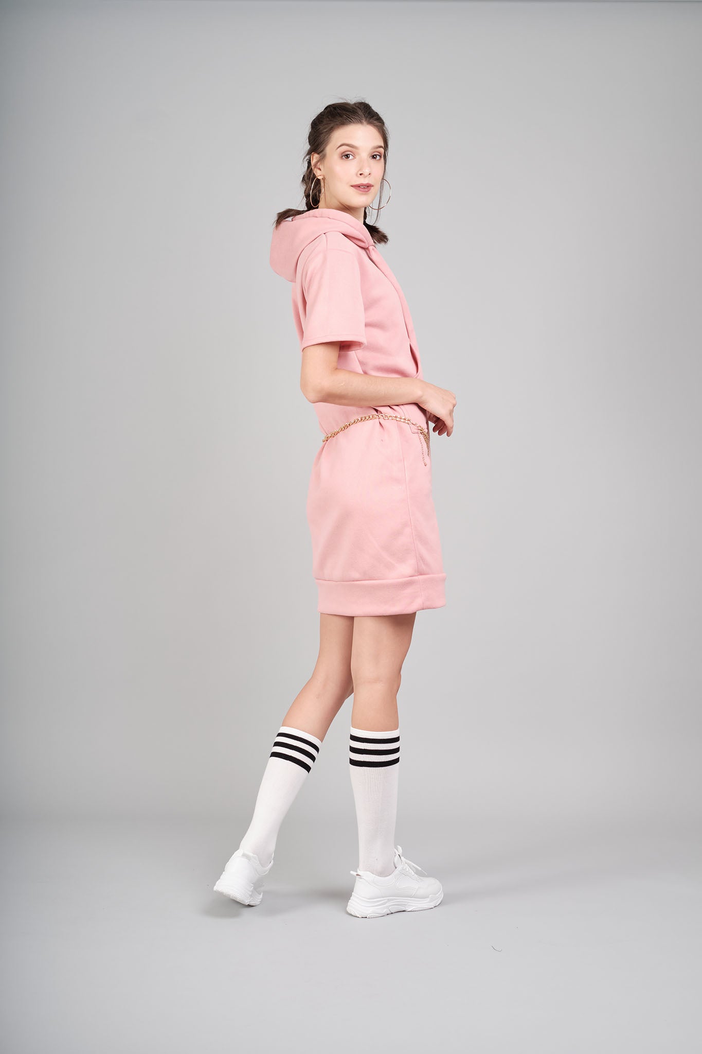 Street Style Athleisure: Daisy Hooded Dress