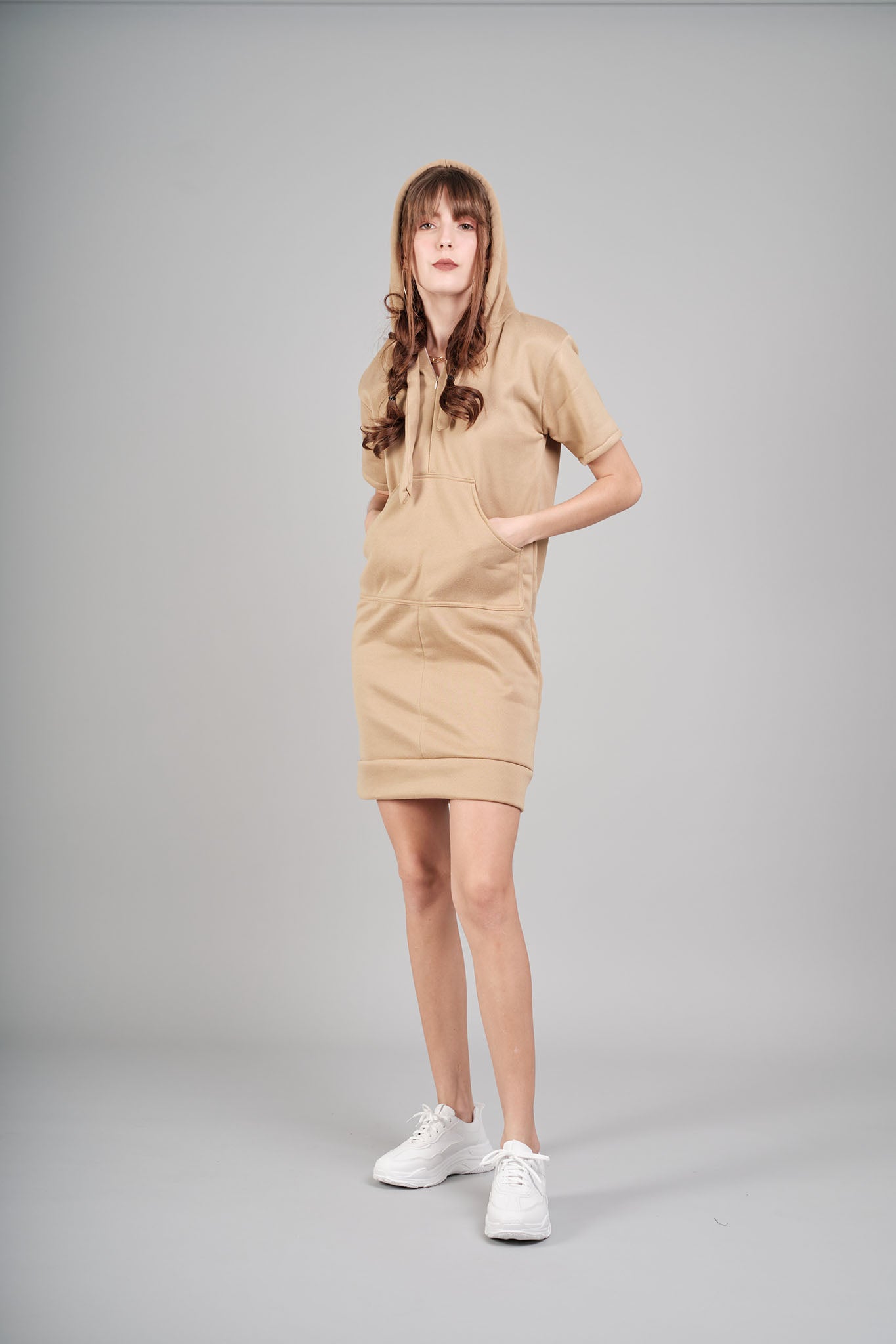 Street Style Athleisure: Daisy Hooded Dress