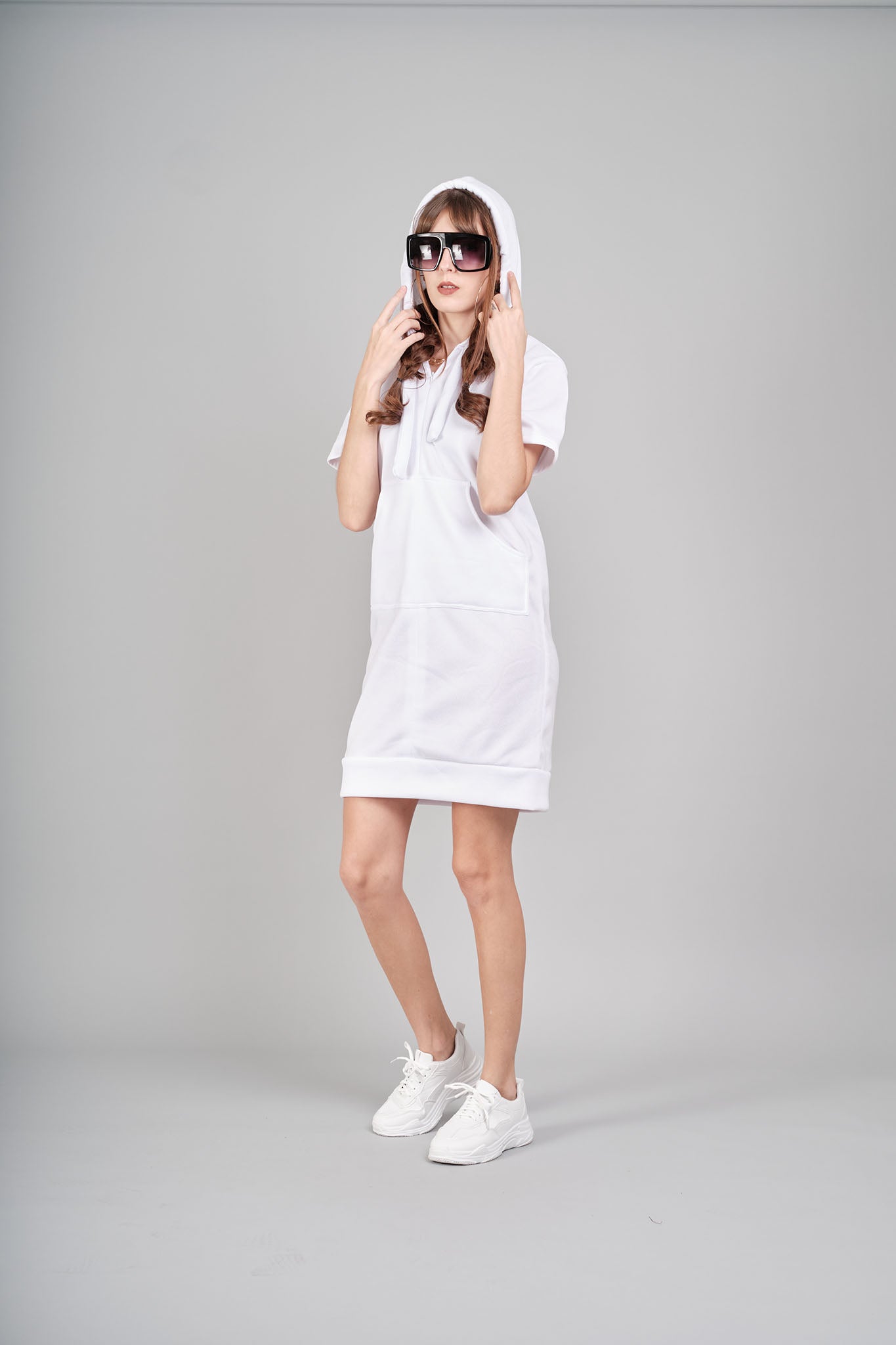 Street Style Athleisure: Daisy Hooded Dress