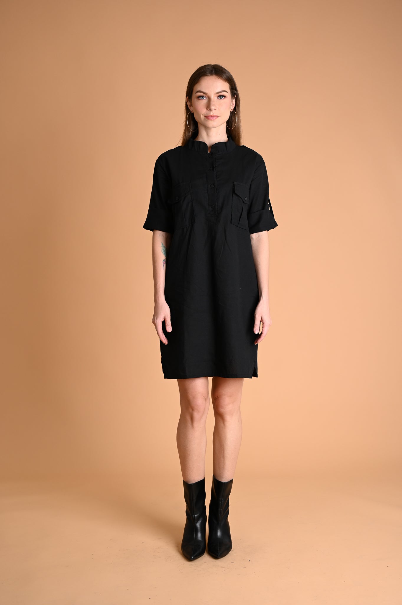 Safari: Amethyst Cargo Shift Dress