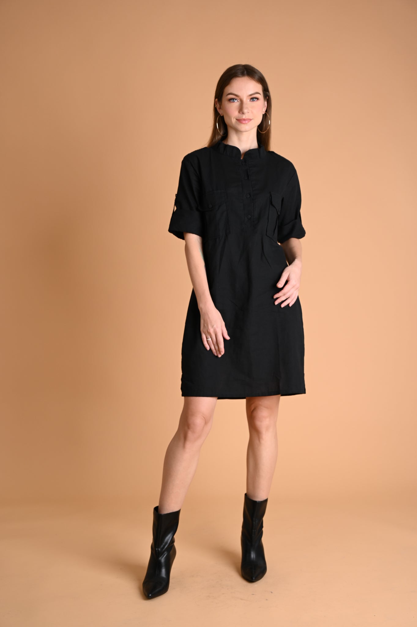 Safari: Amethyst Cargo Shift Dress