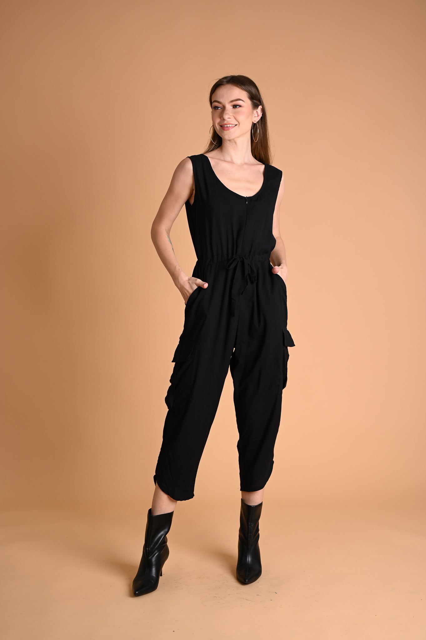 Safari: Ashlyn Cargo Sleeveless Romper