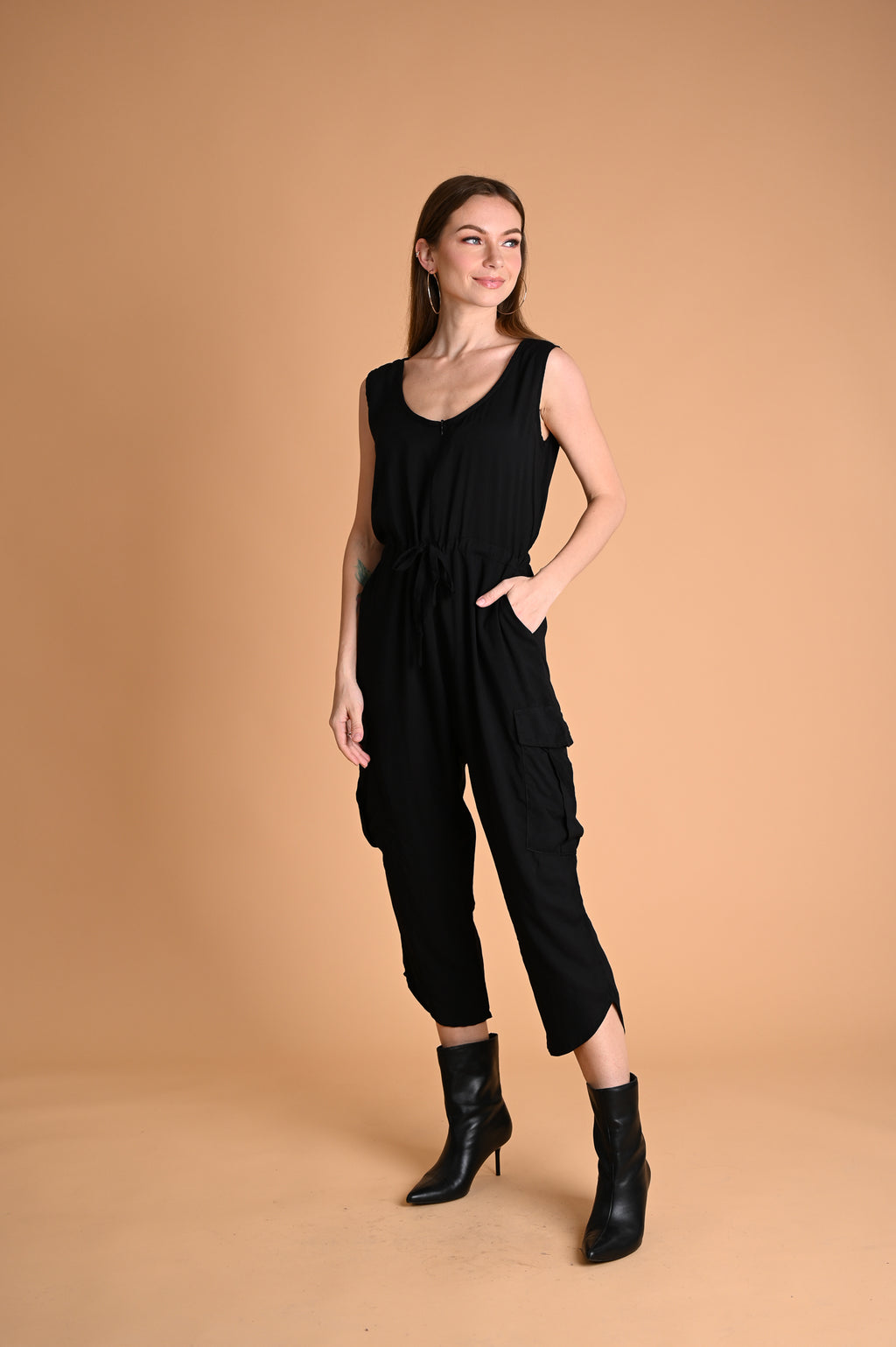 Safari: Ashlyn Cargo Sleeveless Romper