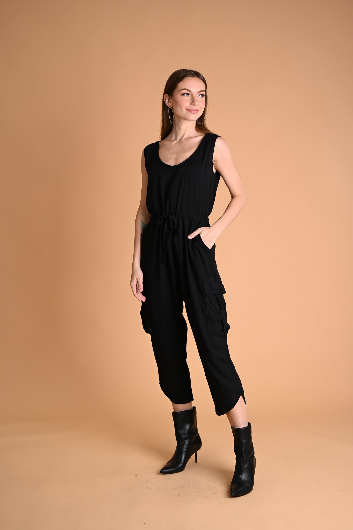 Safari: Ashlyn Cargo Sleeveless Romper