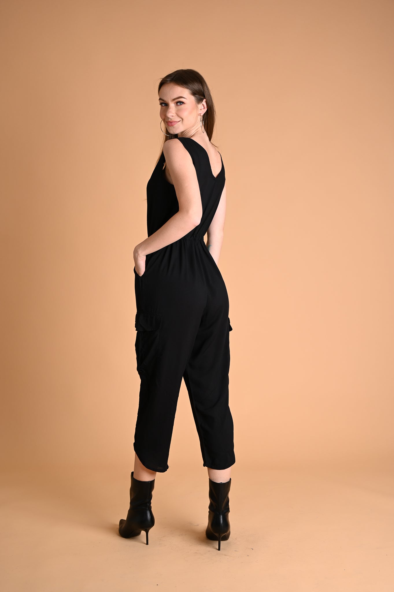 Safari: Ashlyn Cargo Sleeveless Romper