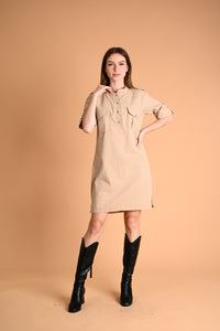 Safari: Amethyst Cargo Shift Dress